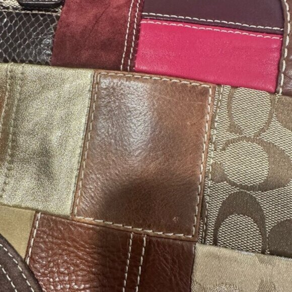 EUC- VINTAGE Y2K PATCHWORK COACH CROSSBODY - Picture 16 of 16